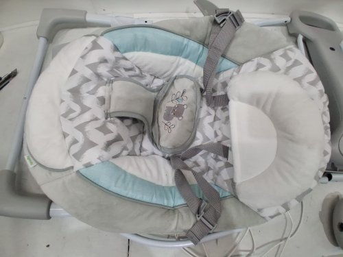 INGENUITY CONVERTME SWING-2-SEAT corded PORTABLE SWING - OM to 9M - RAYLAN FASHION / grey (MODEL: 12189-es) image 4