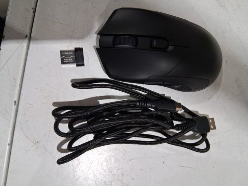 ONN. WIRELESS RECHARGEABLE GAMING MOUSE WITH LIGHTS - 24GHZ - BLACK image 3