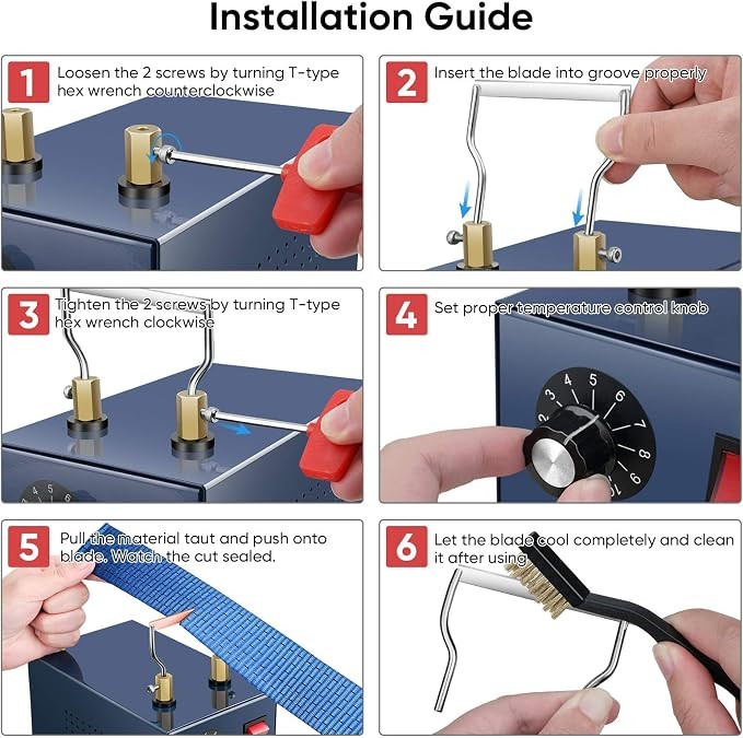 RoMech Bench Mount Electric Rope Cutter Kit - 120W (Model: RM-025) image 3