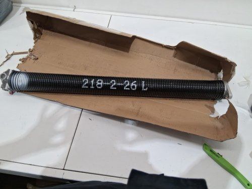 TORSION SPRING FOR GARAGE DOORS  -0.218" x 2" x 26" - black (MODEL: ‎218-2-26) image 3
