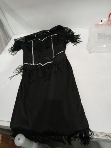 3PC WOMEN'S PARTYHOLICS SPEAKEASY STARLET COSTUME - MEDIUM (8-10) - BLACK (ITEM: 50041 L) image 2