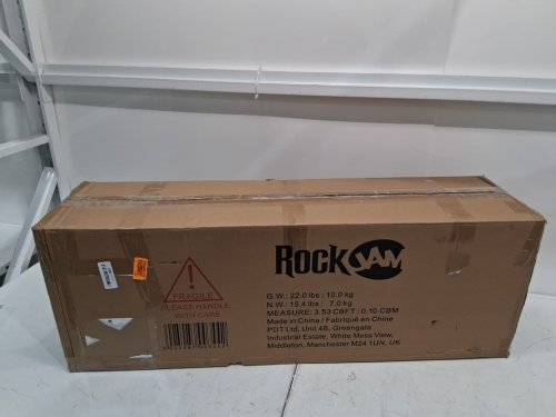 RockJam 61 Key Keyboard Piano With Pitch Bend Kit, Keyboard Stand, and Piano Bench - 9V - black (model: rj5061) image 2