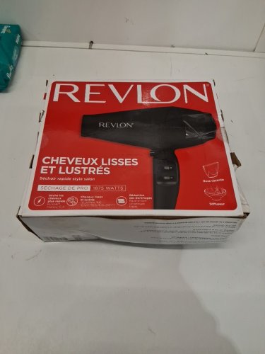 Revlon Pro Drying Power Hair Dryer with Soft-Feel Grip, Concentrator, and Diffuser - 1875W - Black (Model: RVDR5281F) image 3
