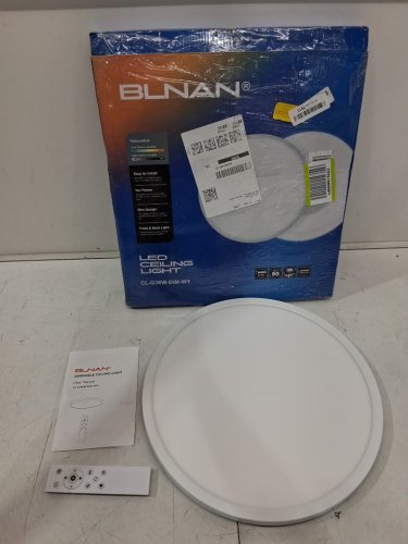 Blnan LED Flush Mount Ceiling Light Fixture - 15.4" - 36W - 3600LM - 3000K/4000K/5000K - black (model: ls-cl-g36w-dim-wy) image 2