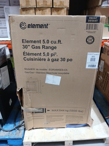 Element Stainless Steel Gas Range Stove and Oven - 30" - 5 Cu.FT - Silver/Black (Model: egr34mses-ca) image 2