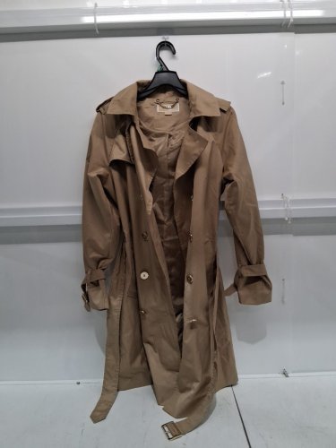 women's michael kors Double Button Trench Coat With Belt and Detachable Hood - medium -black (style: m726036t93) image 2