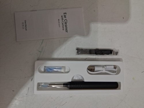 LMECHN Ear Wax Removal Tool kit with 3mm Camera - 1080P HD, Ear Cleaner Otoscope with LED Lights - Black (model: n30 pro) image 4