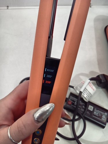dyson airstrait wet to dry hair straightener - LIMITED EDITION APRICOT/ TOPAZ  (model: ht01) image 10