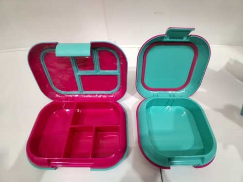 2pk bentgo chill lunch box and mini box containers with ice packs - Green/Pink (model: 1997883) image 4