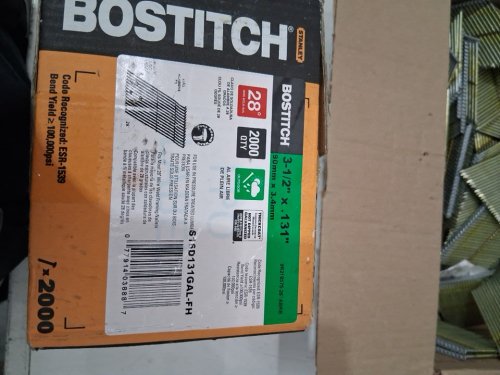 ~2000PK BOSTITCH 28° WIRE WELD GALVANIZED FRAMING NAILS - 3-1/2" X .131" - FULL ROUND HEAD (M#:S16D131GAL-FH) image 4
