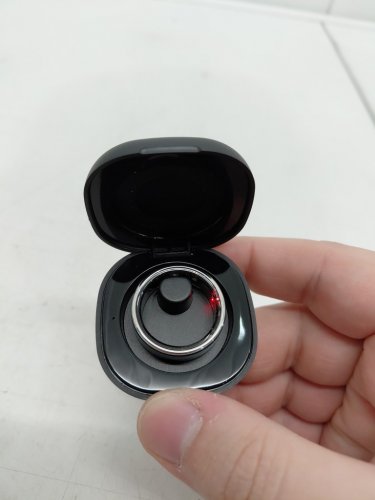 Unisex Smart Ring Wearable Fitness and Health Tracker with Companion App - Size 10 - silver image 3