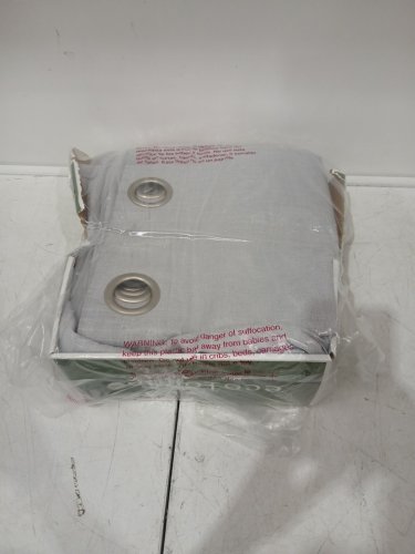 (2 Panels) ecologee total blackout grommet top window curtains - 52" x 90" each - Charcoal /light grey(Model: 9395105) image 2