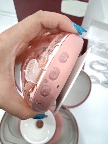 momcozy  Air 1 Ultra-Slim Hands-Free Wearable Breast Pump with wireless charging Case - cozy red  (model: air 1) image 12