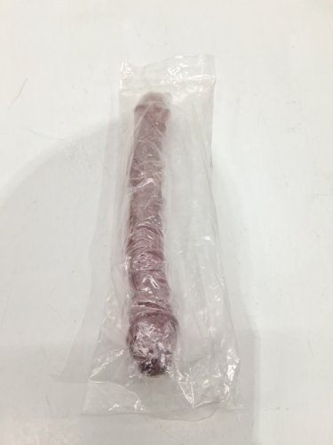 Double Sided Dildo - 9.5" - dark pink image 2