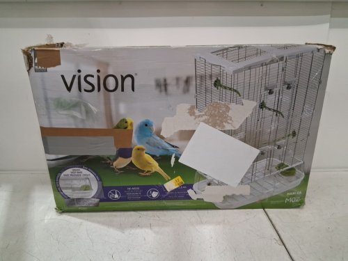 VISION BIRD CAGE, 16" X 25" X 34" H - WHITE BASE (MODEL: M02) image 6