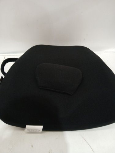 ObusForme portable Wideback Padded Backrest seat Cushion & Lumbar Support Pillow - 22" x 19" - Black (Model: WB-BLK-CBC) image 4