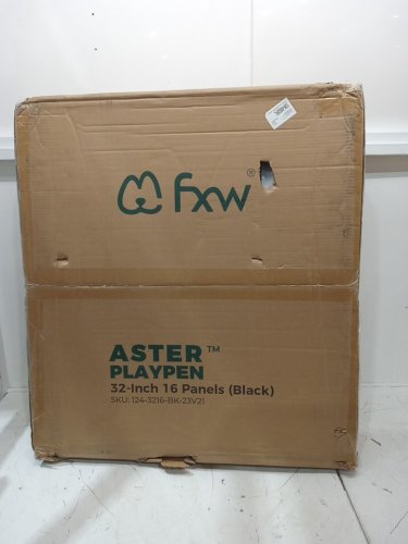 16PC FXW ASTER OUTDOOR METAL DOG PLAYPEN - 83.4SQ. FT. 32" TALL - BLACK (MODEL: 124--3216--BK-23V21) image 2