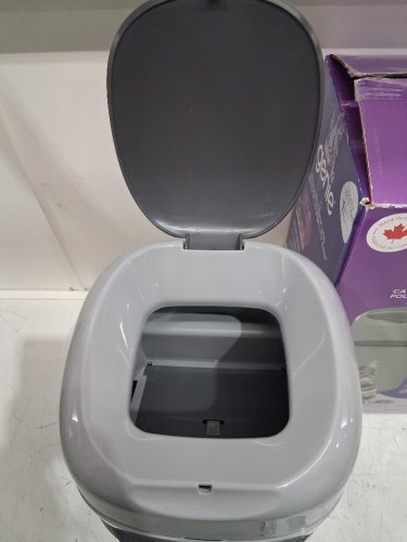 litter genie STYLE CAT LITTER DISPOSAL SYSTEM starter bundle with jumbo refill - 16" - grey (model: i000857/2043852) image 3