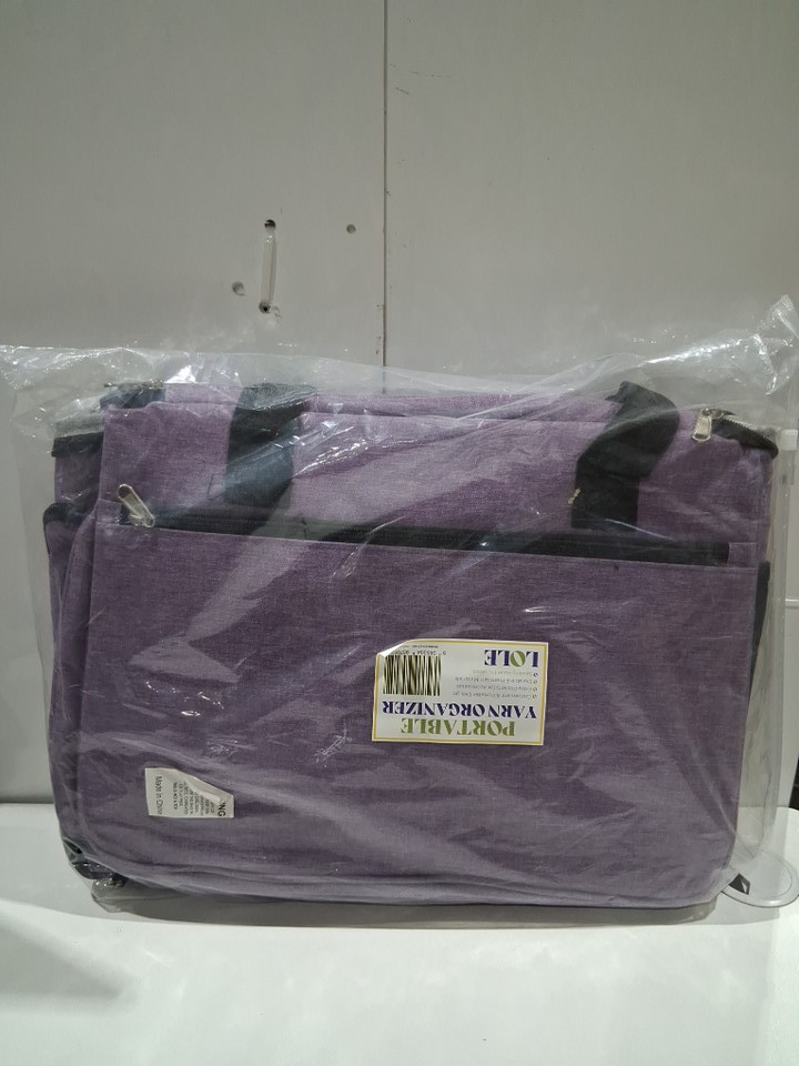 LOLE PORTABLE YARN ORGANIZER - 11" X 12" X 14" - PURPLE image 4