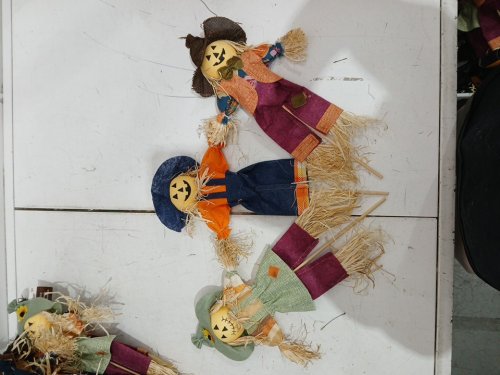 12 way to celebrate scarecrow stakes for garden - 10" - multi image 3