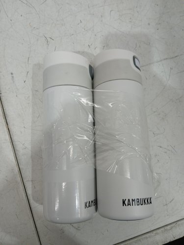 2PK Kambukka Water Bottle Mugs - 17OZ - WHITE/BROWN  (Model: 2606617) image 2