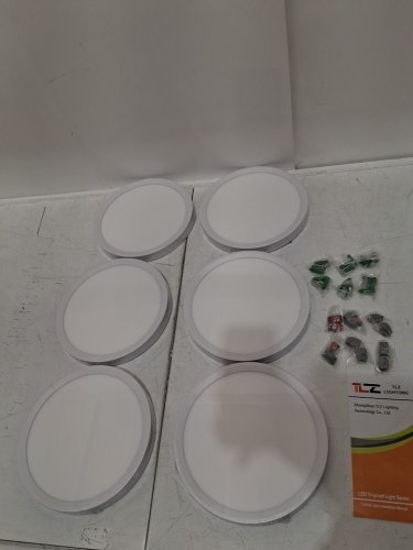 6PK TLZ LIGHTING LED LOW PROFILE FLUSH MOUNT CEILING LIGHT WITH SELECTABLE COLOUR TEMP - 9" - 18W - 3000-6000K - WHITE (model: fy101-d23023wh-dp18w) image 3
