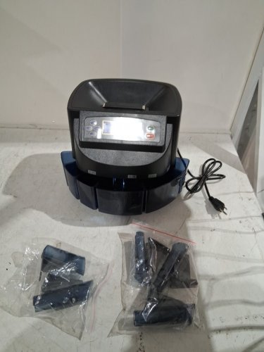 XINDABILL PROFESSIONAL DIGITAL AUTOMATIC COIN SORTER & ROLLER - 500 COIN CAPACITY/150 COINS PER MINUTE - BLACK (MODEL: XD-9005) image 3