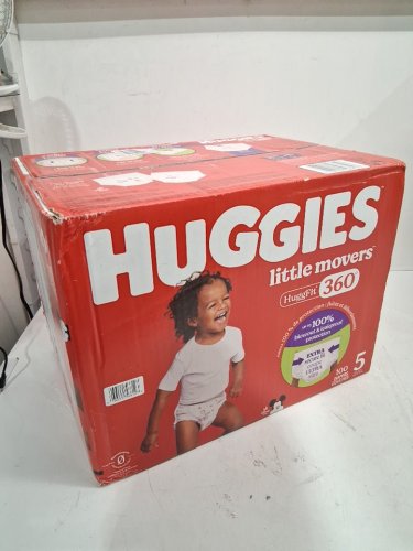 100PK HUGGIES LITTLE MOVERS HUGGFIT BABY DIAPERS WITH 360° WAISTBAND - SIZE 5 (MODEL: 5660200) image 2