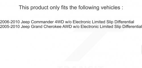 Kugel front left  CV axle shaft designed for SELECT Jeep models - black (model: image 2