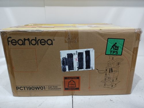 FEANDREA LARGE CAT TOWER WITH LARGE HIDEAWAY AND FALL PREVENTION - 82'' - grey (MODEL: PCT190W01) image 2
