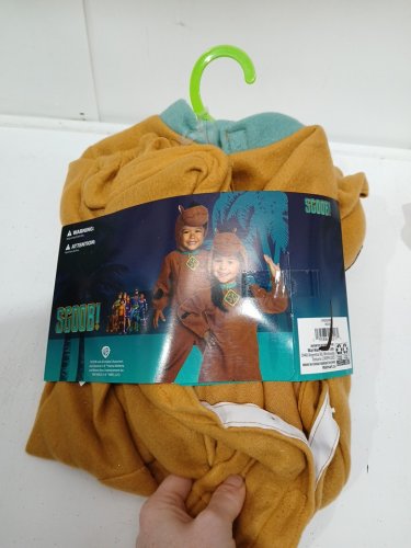 2PC UNISEX KID'S RUBIES SCOOBY DOO SCOOB! COSTUME - 3t-4t- BROWN image 2