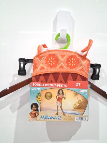 TODDLER DISGUISE MOANA 2 SIMEA COSTUME - 2T - ORANGE (STYLE: 171089S) image 2