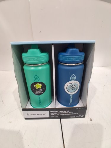 2PK ThermoFlask Stainless Steel Bottle - 16oz - green/blue (model:2880559) image 2