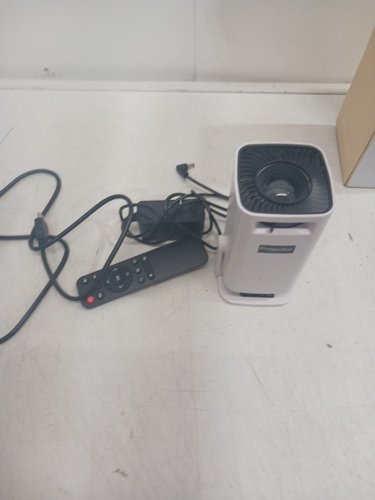 SAINYER MINI 4K Supported Full HD 1080P Portable Projector WITH 270° Rotation - Low Noise, Dual HiFi Speakers, HDMI/USB - WHITE (MODEL: Q100) image 3
