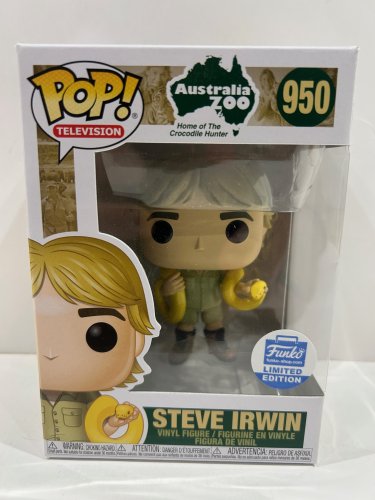 Funko pop! **funko limited edition** Television: Australia zoo - Steve irwin vinyl figure (#950) image 2