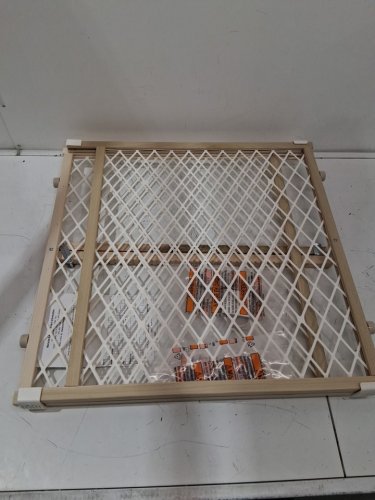 toddleroo by North States Diamond Mesh safety Gate - 26.5" - 42" x 23" - wood (model: 4600) image 4