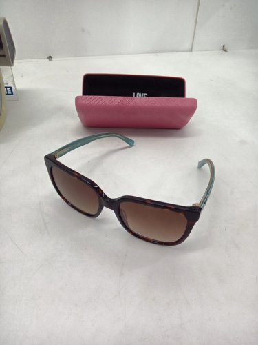 womens love moschino cat eye full rim sunglasses - brown gradient / tortoise ( model: mol044/cos image 2
