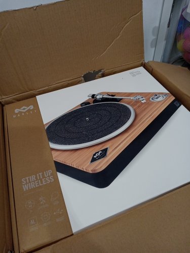 House of Marley Stir It Up Wireless Bluetooth Turntable Record Player (Model: EM-JT002-SB) image 5