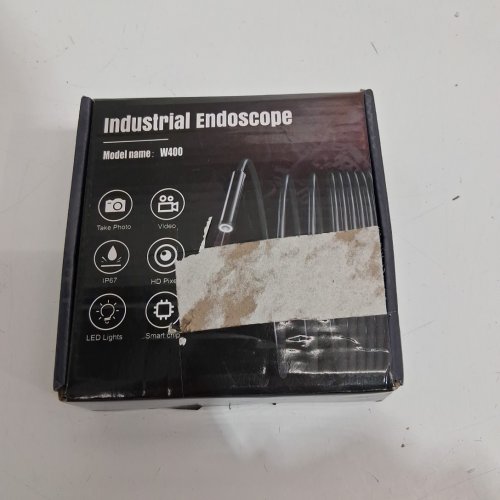 COLOFREE LIGHT UP INDUSTRIAL ENDOSCOPE WITH 8 LED LIGHTS - 7.9MM CAMERA, 1920P HD, 16.5FT, WATERPROOF - BLACK (MODEL: W400) image 2
