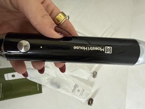 Maestri House LunaFro Rechargeable Handheld Frother - 5v - black/silver (model: MHMF03) image 4