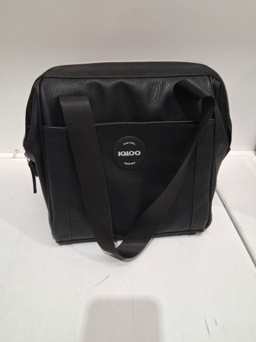 igloo luxe cooler/lunch bag - 9 cans max capacity - black/silver (model: 2014223) image 2