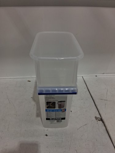 BROIL KING WOOD PELLET STORAGE BIN WITH HANDLE - 20lb Capacity - Clear/Black (MODEL: 66900) image 2