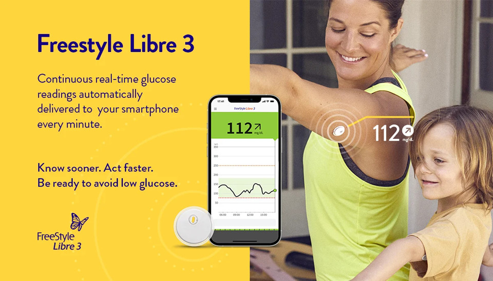 Abbott Freestyle Libre 3 glucose monitoring system reader image 2