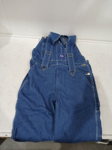 MEN'S BIG SMITH COTTON relaxed fit OVERALLS- 34W x 30L - STONEWASH denim - (style: 9428sw) image 2
