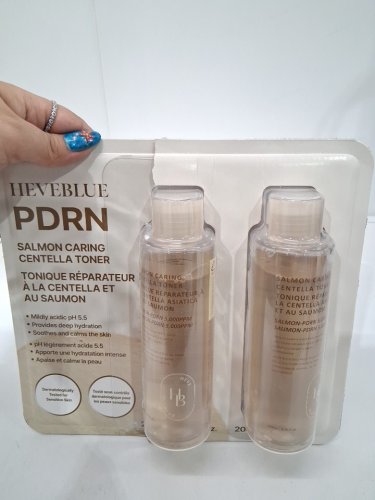 2pk heveblue pdrn salmon caring centella toner - 200ml each image 3