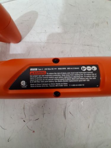 BLACK+DECKER STRING TRIMMER/EDGER - 10" - BLACK/ORANGE (MODEL: LST201-CA) image 6