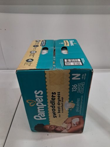 136PK PAMPERS SWADDLERS DISPOSABLE BABY DIAPERS - NEWBORN SIZE image 2