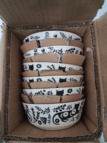 6pk danica studio Catbloom Imprint Bowl - black/white image 3