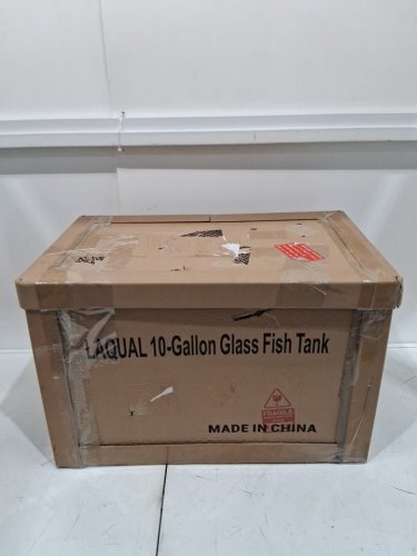 LAQUAL ULTRA CLEAR RIMLESS GLASS SMALL FISH TANK with water changer siphon - 10GAL - 12" x 20" x 10" - CLEAR GLASS (MODEL: LAQUAL-10G) image 3