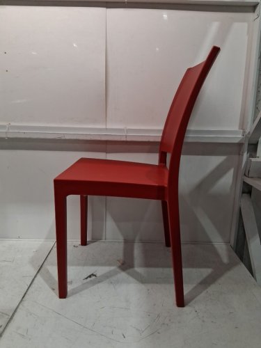 ARETA plastic stacking dining chair - 35" x 17" - red - (model:1011751) image 4